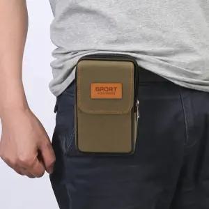 작업가방 보조백 2단지퍼 허리가방 캔버스 벨트 작업 현장 공구보관