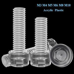 아크릴 투명 방부컵 헤드 육각 소켓 나사 M3 M4 M5 M6 M8 M10 PC 플라스틱 캡 볼트 호환 절연