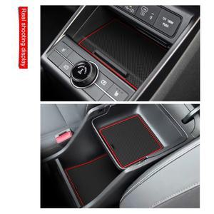 현대 코나 2024-2025 자동차 게이트 슬롯 매트 인테리어 액세서리 미끄럼 방지 컵 홀더 보호 패드