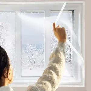 창문 방풍 비닐 PVC 바람막이 방한 우풍 외풍차단 베란다 거실 투명 흰색 벨크로 환기