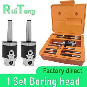 MT2 MT3 MT4 C20 C25 BT30 R8 M10 M12 M16 + F1 2인치 50 보링헤드 12mm 보링바 밀링머신용 세트