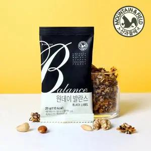 [산과들에][바로배송][산과들에]원데이발란스블랙 20gx50봉 하루견과 견과류