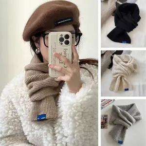 (5color) 브리핏 무지 니트 고리형 머플러 목도리