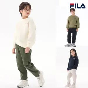 [롯데백화점]휠라 키즈 휠라키즈 남,여 아동 베이직 기모 맨투맨 3종 택1_FK2POG4101X