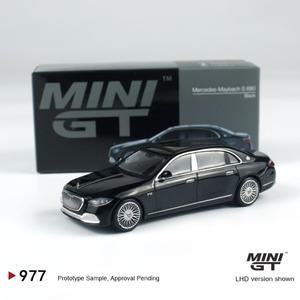 APC MINIGT 1:64 메르세데스 마이바흐 S680 블랙 MGT 합금 자동차 모델 977