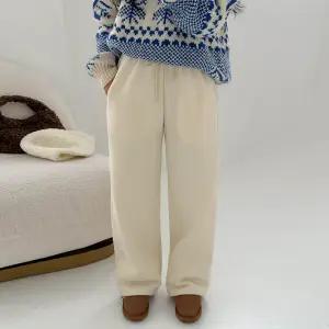 [에이와비] [140.150ver] #AWABMADE:_히팅양기모투웨이밴딩팬츠 -키작녀/기장선택/4color