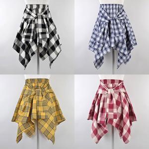 라인댄스 바지 체크셔츠 스커트 랩스커트 댄스복 반팔 연습복 FR 힙스카프 댄스스포츠