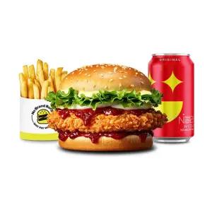 [노브랜드버거] 고스트페퍼 살사 치킨 버거세트
