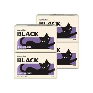 시크릿데이 생리대 블랙 슈퍼롱 오버나이트 8PX4팩