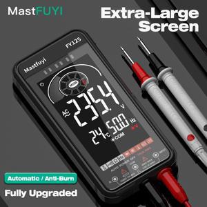 마스트푸이 자동 대형 화면 디지털 멀티미터  트루 RMS 6000 카운트  스마트 전문가용 테스터  전기 도구