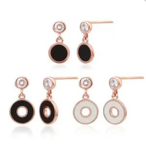 골드 여자 로즈 14K 진주 금침 하트 심플 (WFJ5A4K)