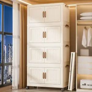 접이식 수납장 플라스틱 서랍장 바퀴 바퀴달린 이동식