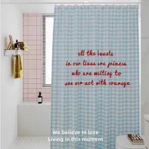 체크 가림막 커튼 주방 바란스 빈티지 창문 베란다