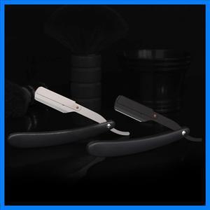 남성용 면도기 스트레이트 에지 이발사 면도기 칼 수동 수염 면도 및 관리 교체 가능한 블레이드 남성용 면