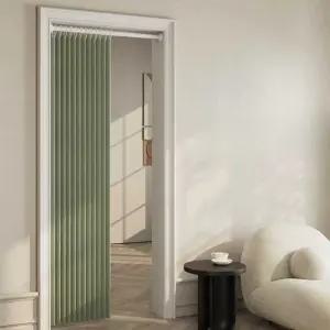 중문커튼 현관 중문대신 중문대용 압축봉 커텐 베란다 커튼