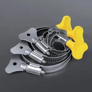 스텐 반도 밴드 나비 수도용 클램프 일반 호스 조임