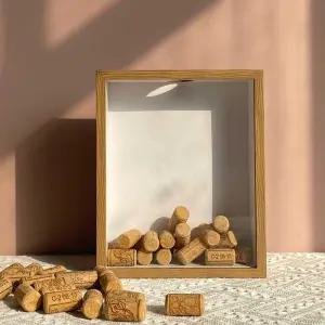 코르크마개 수집 액자 액자함 보관상자 와인 코르크