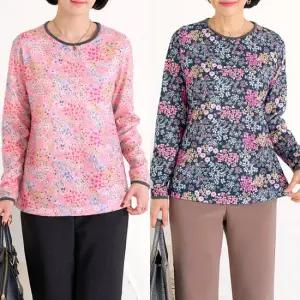 [엄마옷 로즈맘] 민군라운드기모티셔츠