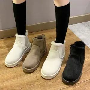여성 부들 털 안감 기모부츠 겨울 스웨이드 앵클부츠 방한부츠 방한장화 기모부츠 털부츠 방한화