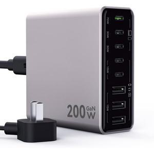 USB 충전기 200W 3단 3포트 A6140C 300W 푸세이프 고속충전케이블