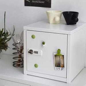 아이보리 열쇠 미니 자물쇠 캐비닛 사물함 소형 흰색 서랍장 보관함 물품 사무실 1단