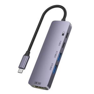Type-c 도킹 스테이션 Hdmi 고화질 4K60 스크린 프로젝션 변환 Usb3.0 분배기 허브 노트북