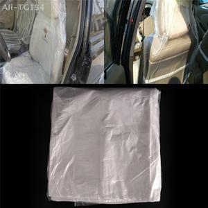 10개 일회용 플라스틱 자동차 시트 커버 보호대 정비공 발렛 롤 SHIDWJ