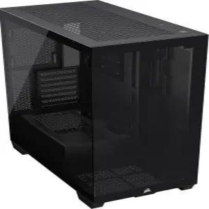CORSAIR 3500X 미드 타워 ATX PC 케이스 u2013 강화 유리 리버스 커넥션 마더보드 호환 팬 포함 없음 블랙