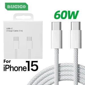 PD 60W USB C-C 케이블 고속 충전 와이어 25W iPhone 15 Pro Plus MAX iPad Macbo 듀얼 타입 C 데이터 라인