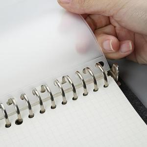 로바식 노트북 바인더 지퍼 폴더 포켓 A5 A6 A7 B5 A4  6/9 홀 6 링 느슨한 잎 가방