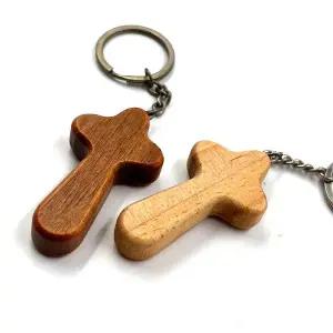 우드 미니십자가 열쇠고리 WE27B02