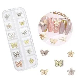 12종 세트 문스톤 파츠 네일 꽃 문스톤파츠 (WFK9CYK)