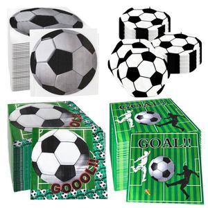 축구 테마 일회용 냅킨 페이퍼 생일 파티 용품 식기 소년 스포츠 장식