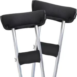 목발 패드 및 손잡이용 패딩 미끄럼 방지 편안한 겨드랑이 쿠션을 위한 업그레이드 구조 목발용 액세서리