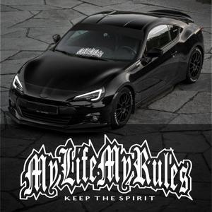 내인생 규칙 자동차 스티커에 대한 정신을 유지 앞 유리 배너 장식 외부 액세서리 방수 Pvc 비닐 데칼