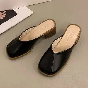 여성 기본 미들힐 블로퍼 WFH49LF