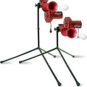 히터 스포츠 파워 앨리 라이트 360 야구 투구 기계 - 볼 40-80마일 패스트볼 슬라이더 커브 타격 및 필드