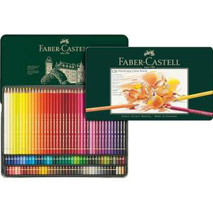 파버-카스텔 폴리크로모스 아티스트의 색연필 - 120가지 색상의 주석 프리미엄 품질의 아티스트 연필