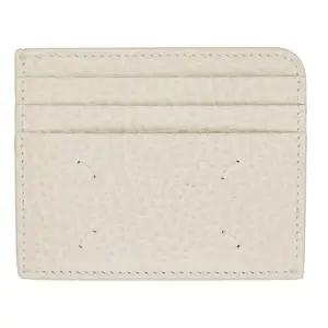 [메종 마틴 마르지엘라] 메종마르지엘라 25FW 스티치 로고 카드지갑 크림화이트 SA3VX0007 P4455 T2003