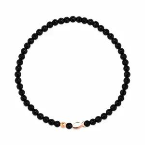 [비앤비골드] 14K 행운 물고기 골드볼 오닉스 소원 팔찌 CHB41109