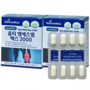 네이처맥스 옵티 엠에스엠 맥스 2000 1,250mg x 60정 1+1 총120정