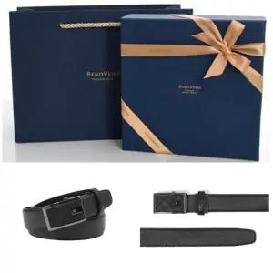 [롯데백화점]닥스 [메세지카드+사은품]베노베로 미니체크 캐주얼 정장 자동벨트BMG1ACB1258-K1