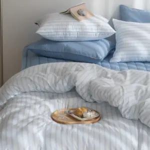 헬로우슬립 카스테라 사계절 이불 SS 스트라이프 블루 BNS