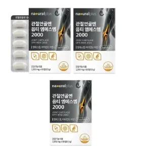 내츄럴플러스 관절연골엔 옵티 엠에스엠 2000 1,050mg x 60정 2+1 총180정