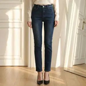 [멜팅브라운]여성 스키니진 슬림핏 기모안감 청바지