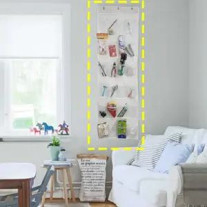 정리수납 도어 신발정리 포켓 수납 도어행거 문 옷장 신발 수납포켓