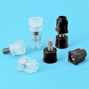 완벽호환 410pcs M5 나사식 볼트 패드 높이 조절  레벨링 좌석 다리 소파 테이블 음소거 댐핑 검정투명 플