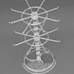 [하프클럽/]투명 귀걸이 진열대 2단 보관 정리함 후크 거치대