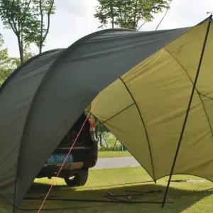 차량용 도킹 꼬리 차박 카라반 텐트 카텐트 흰색 차텐트