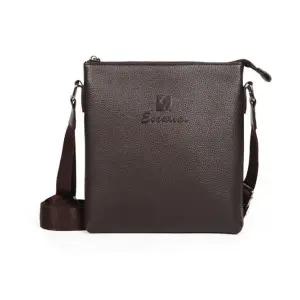 슬림 심플 남성 크로스백 외출 출근 가방 브라운